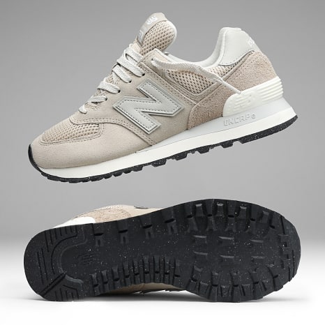 New Balance 574 W574VA Baskets Femme Beige Jaune