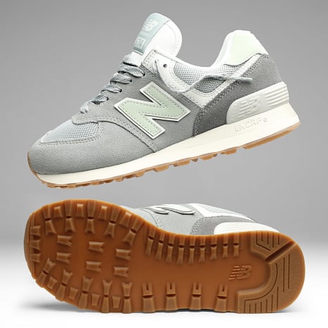 New Balance 574 W574VA Baskets Femme Beige Jaune