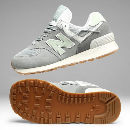 New Balance 574 W574VA Baskets Femme Beige Jaune