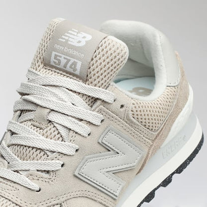 New Balance 574 W574VA Baskets Femme Beige Jaune