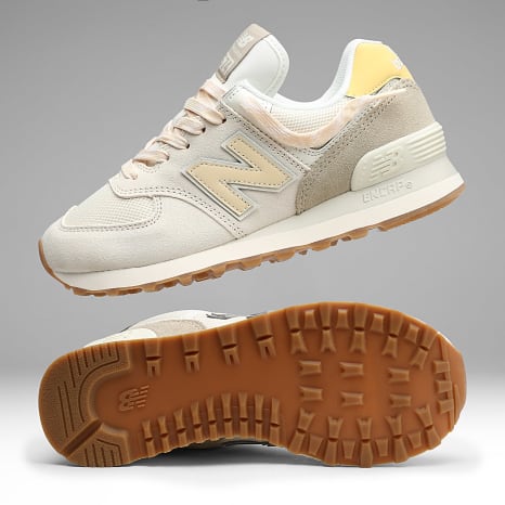 New Balance 574 W574VA Women's Sneakers Beige Yellow