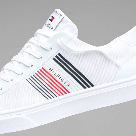 Tommy Hilfiger Lightweight Stripes Knit 2836 Sneakers White